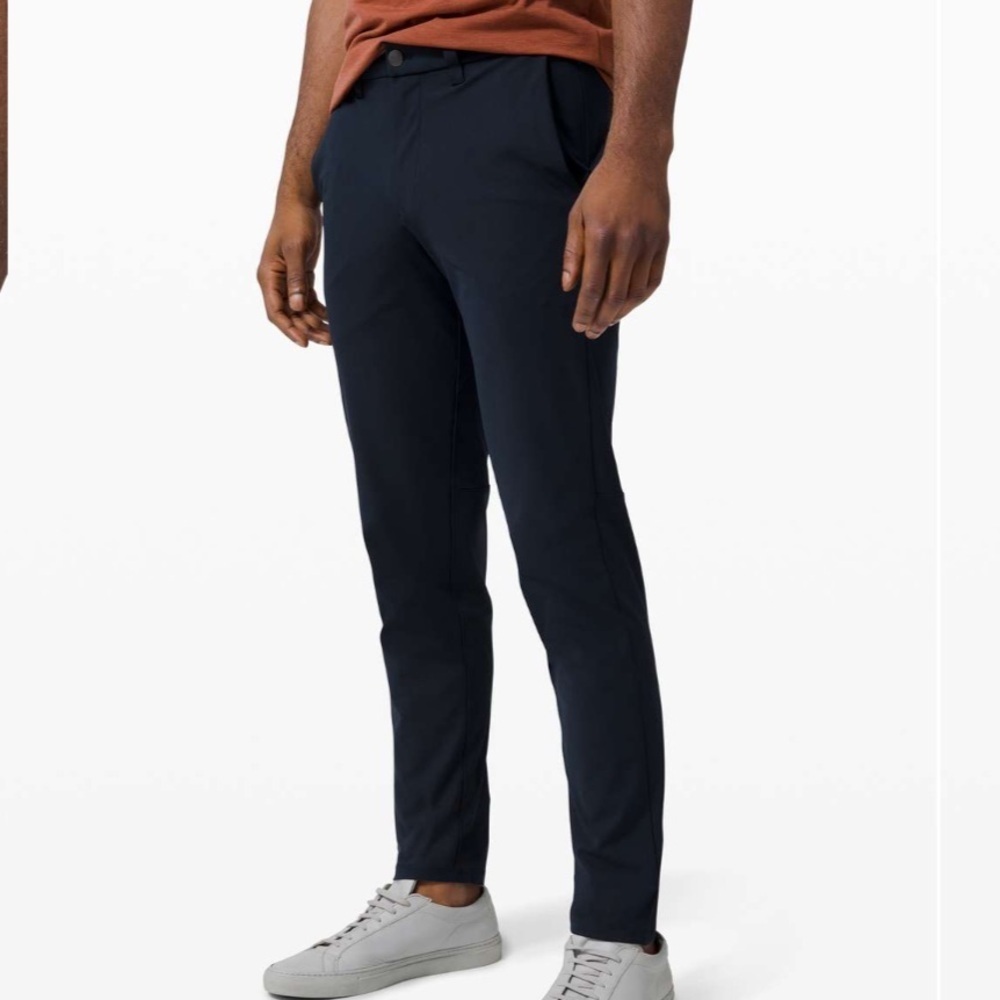 Lululemon Mens Commission Pant Slim 31x31" *Warpstreme (Navy) - Picture 6 of 7